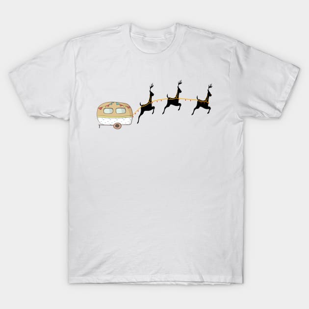 Christmas Camping T-Shirt by othmane4